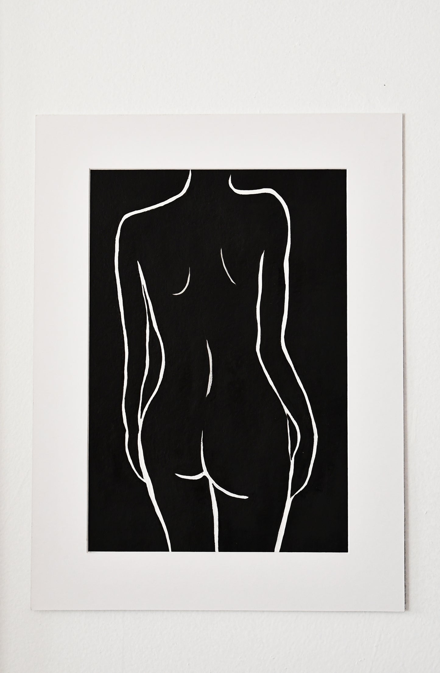 Nude Painting Black and White