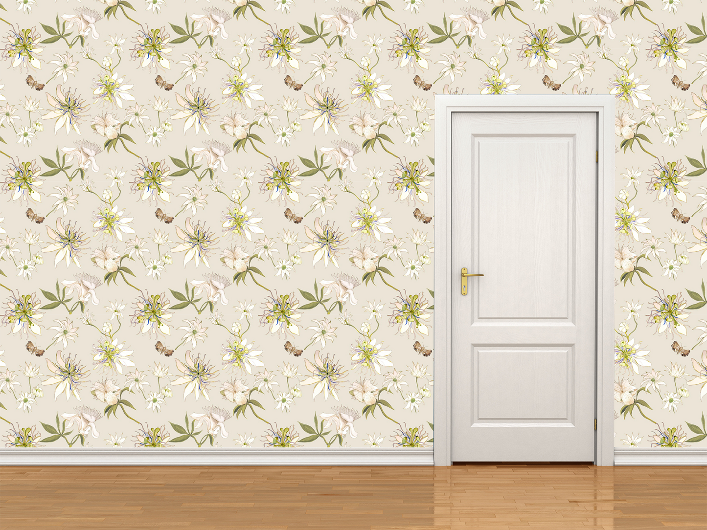 Boabab Lily and Moth Geometric