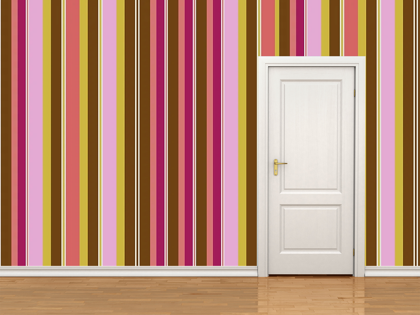 Camellia Brown Geometric