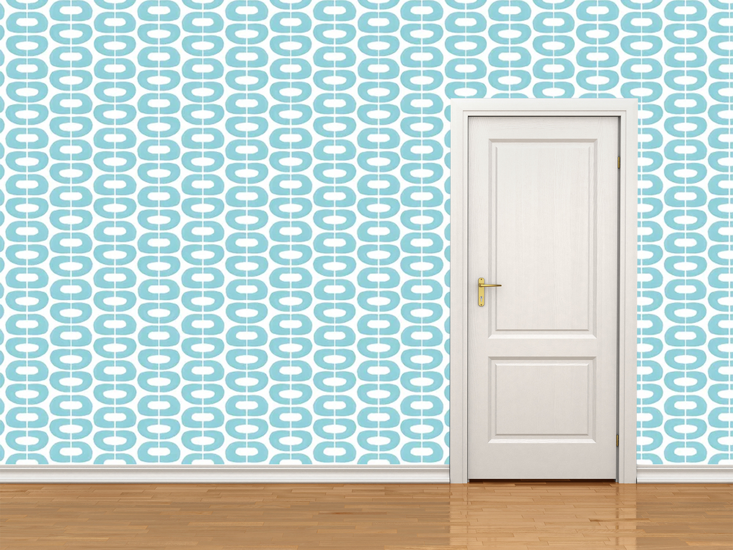 Continental Botanica Australia Geometric Stripe Turquoise