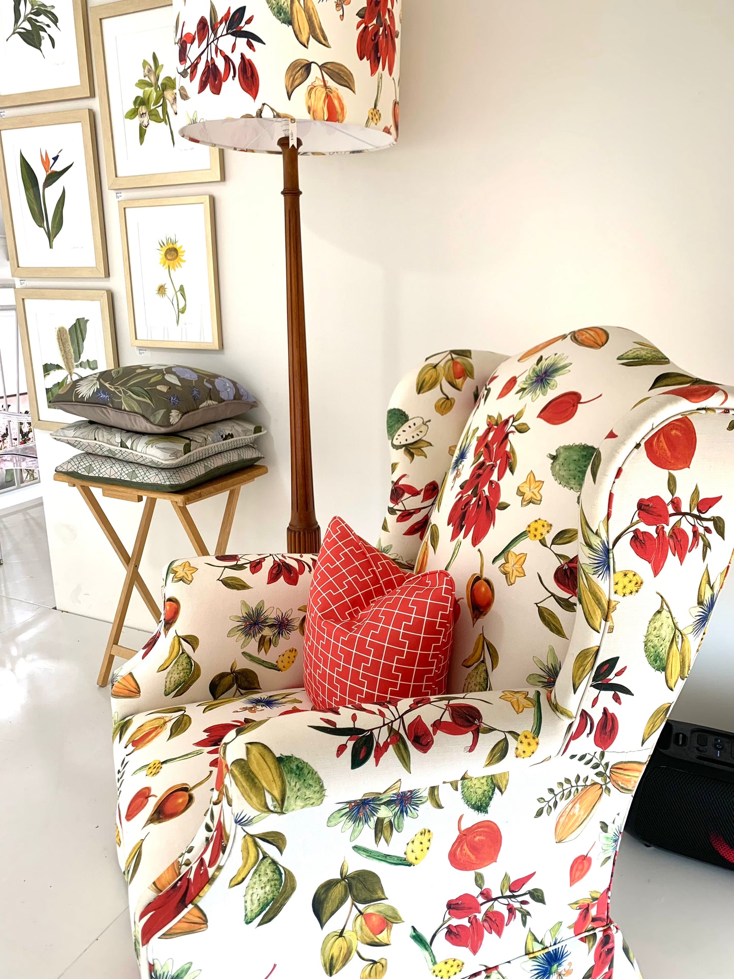 South America Wingback Chair Star Fruit Botanical