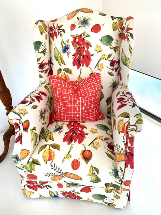 South America Wingback Chair Star Fruit Botanical