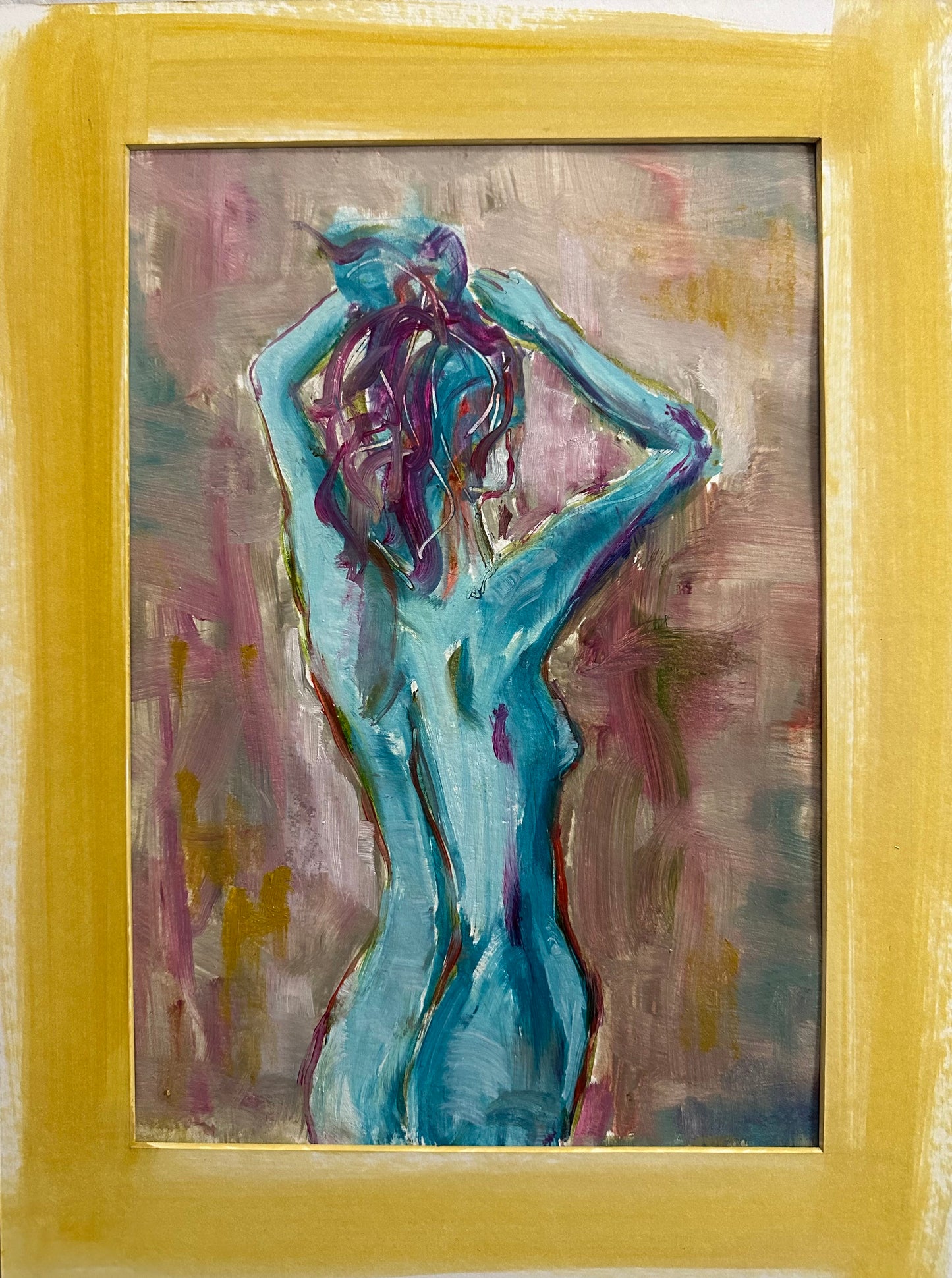 Nude study in Turquoise #1