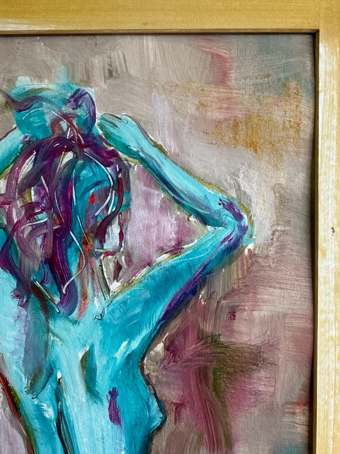 Nude study in Turquoise #1