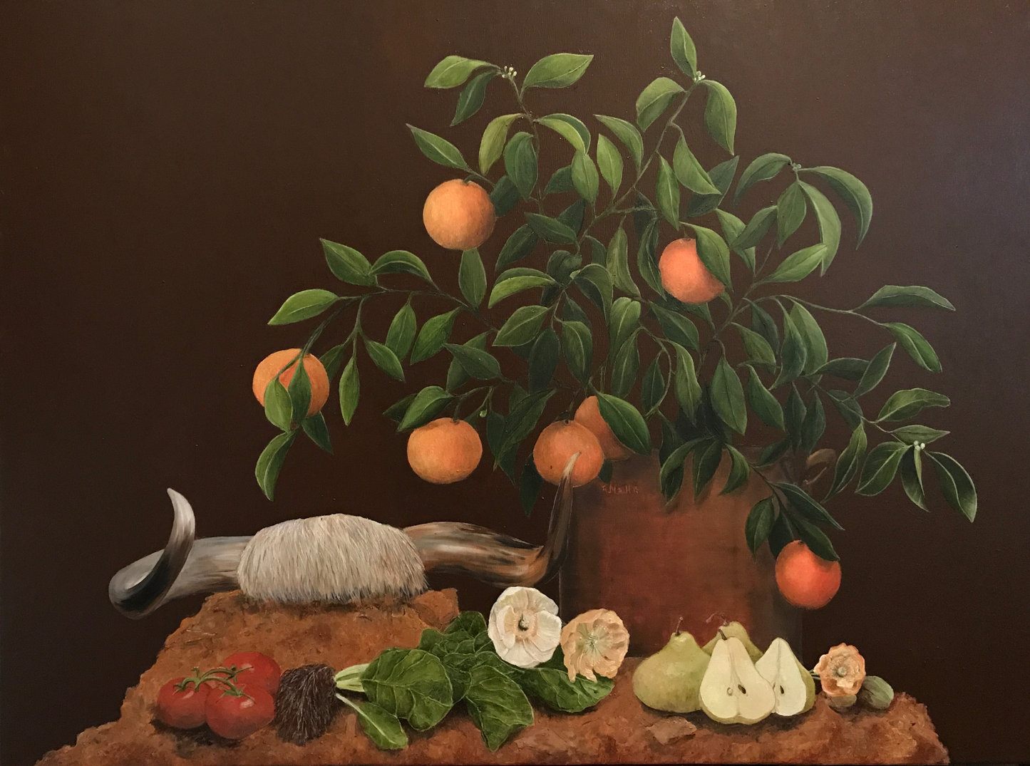 Taurus – Botanical Zodiac Original Painting