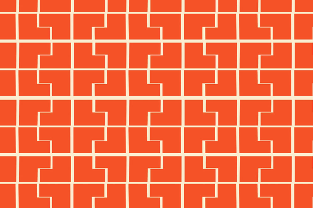 South America Geometric Red