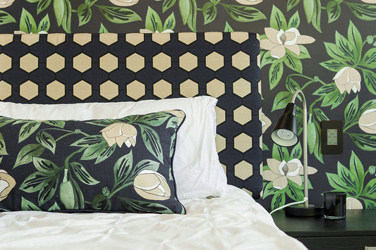 Magnolia Geometric Navy and Beige