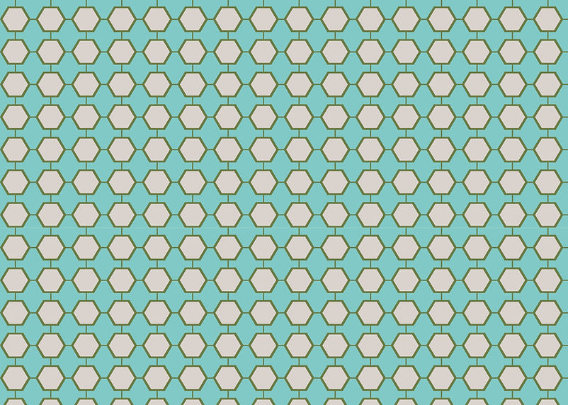 Magnolia Geometric Turquoise and Beige