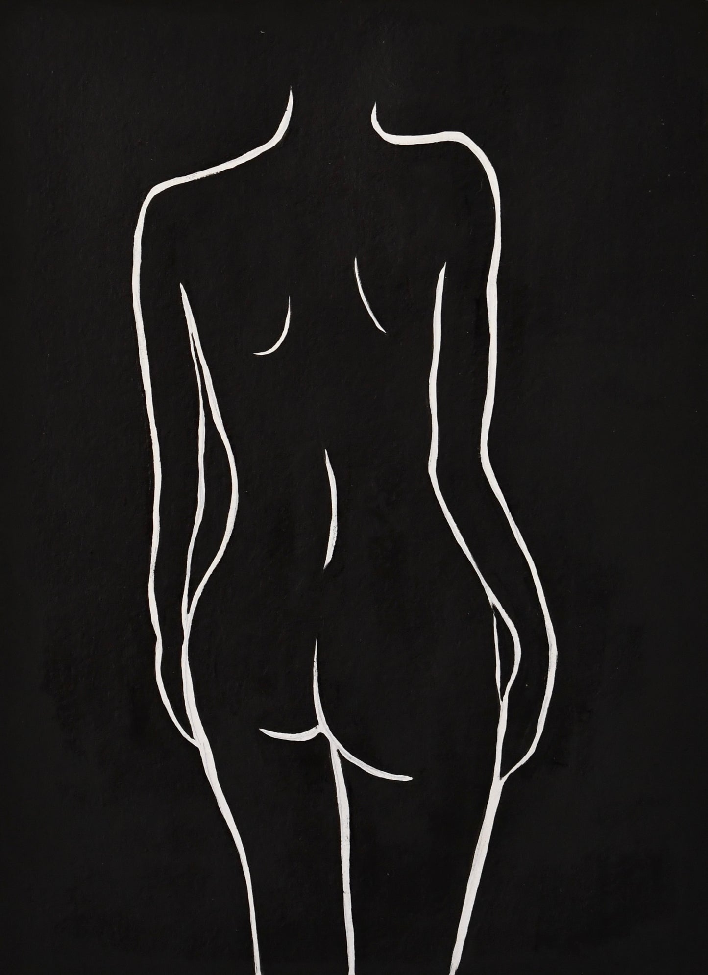 Nude Painting Black and White