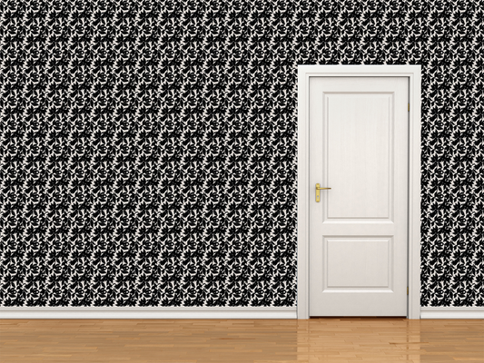 Magnolia Wallpaper Black Mini