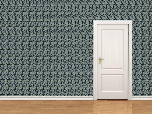 Magnolia Wallpaper Navy Mini