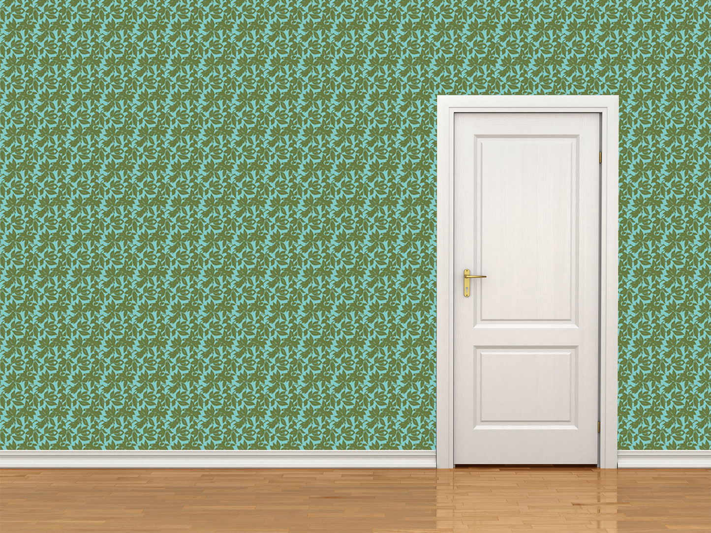 Magnolia Wallpaper Turquoise