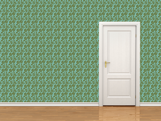 Magnolia Wallpaper Turquoise Mini