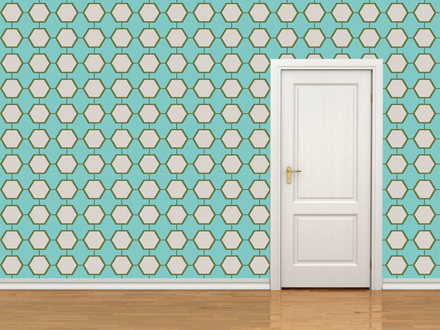 Magnolia Wallpaper Turquoise