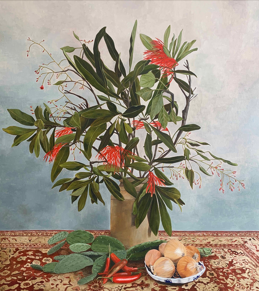 Aries – Botanical Zodiac Original Painting